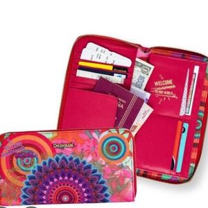 Desigual Large Zip Around Wallet NWOT